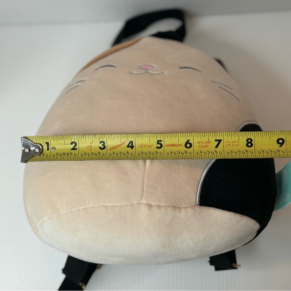 Squishmallows Cam the Calico Cat 10” Plush Backpack Stuffed Animal Toy Bag Tote - Picture 12 of 12